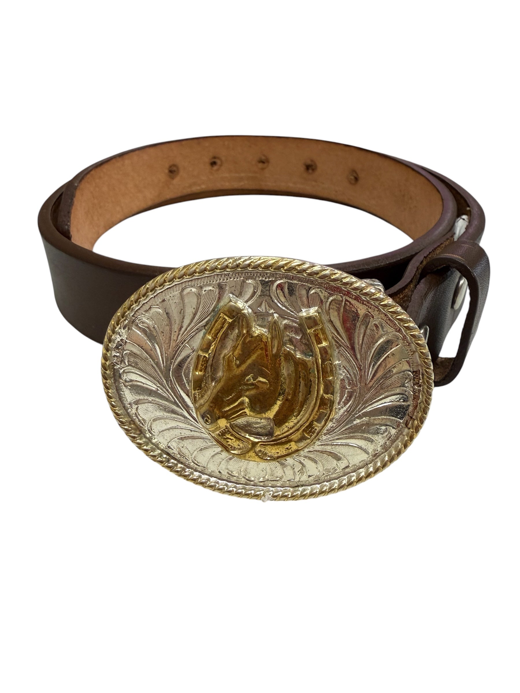 Brown Horse Shoe Belt